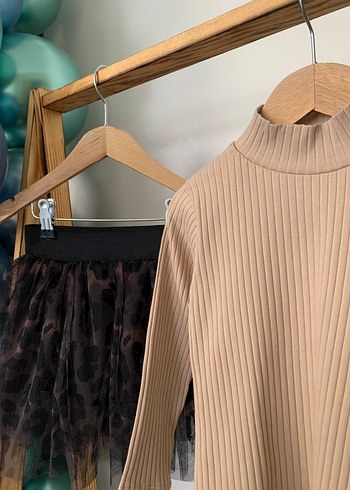 Leopar Desenli Kız Çocuk Etek - Görsel 4