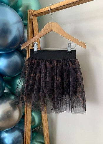 Leopar Desenli Kız Çocuk Etek - Görsel 6