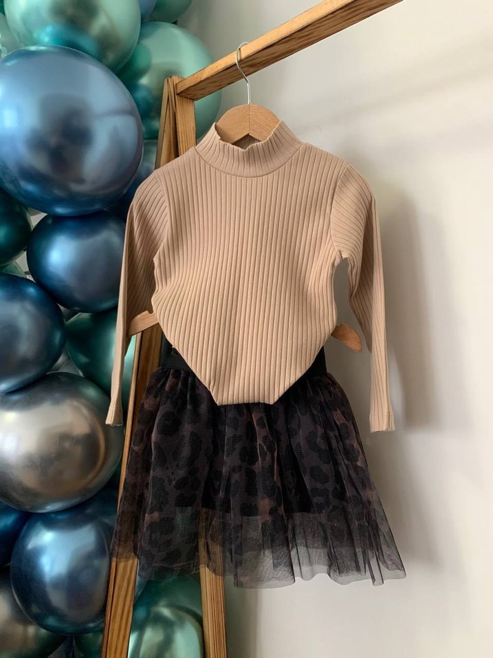 Leopar Desenli Kız Çocuk Etek - Görsel 2