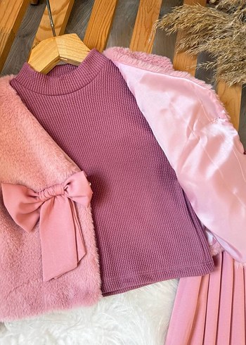 KÜRK YELEKLİ 3LÜ TAKIM - Görsel 2