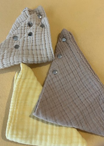 Müslin 5 Kat Bebek Önlüğü - Görsel 3