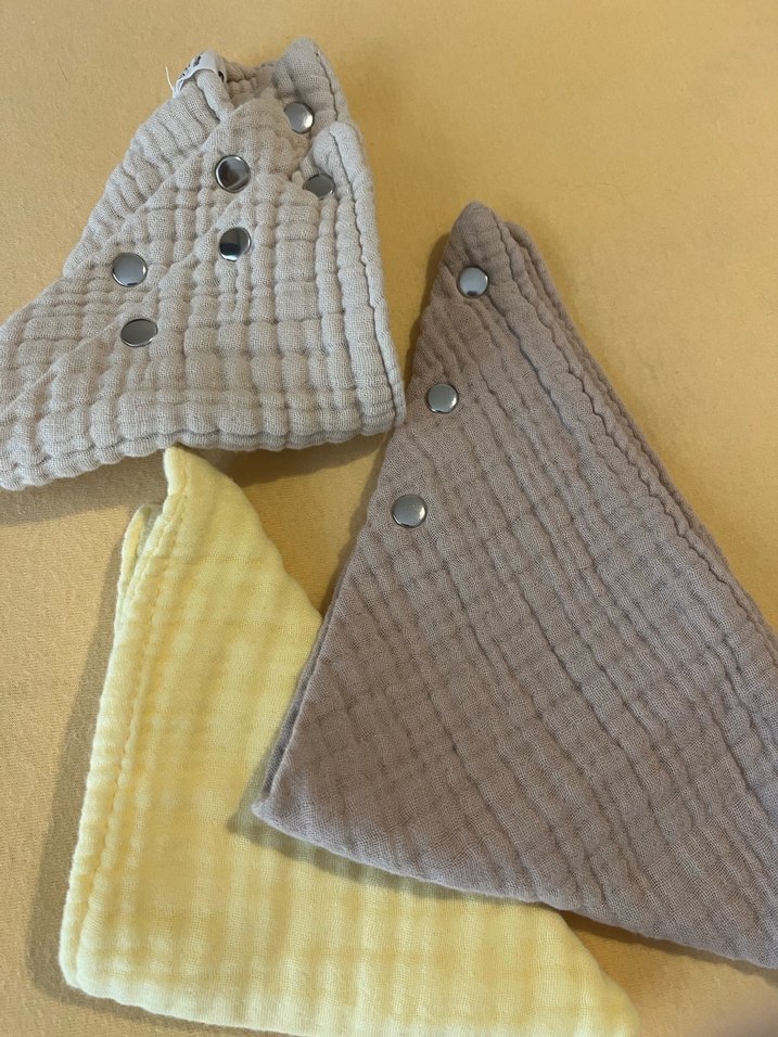 Müslin 5 Kat Bebek Önlüğü - Görsel 3