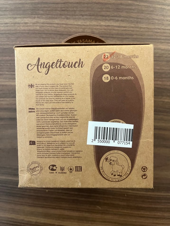 Organik % 100 Kuzu Yününden Patik - Görsel 4