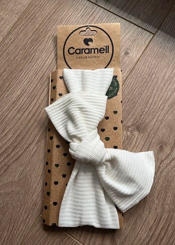 Caramell Bağlamalı Beyaz Saç Bandı 2 adet - Görsel 3