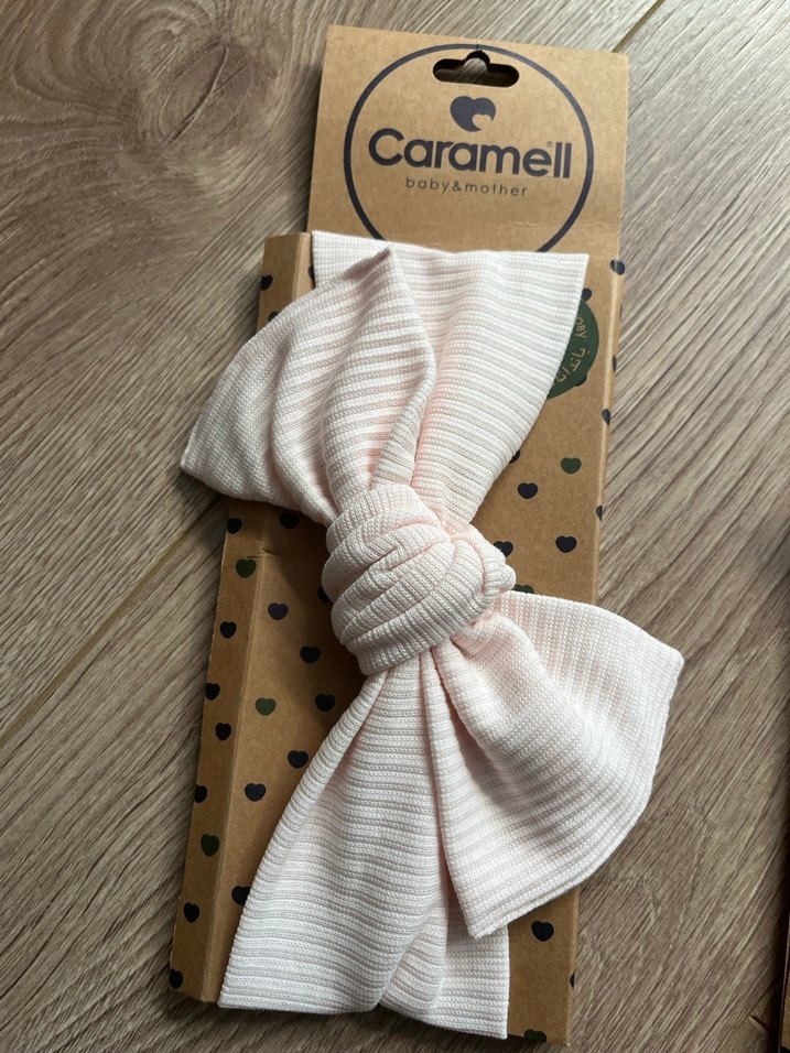 Caramell Bağlamalı Beyaz Saç Bandı 2 adet - Görsel 2