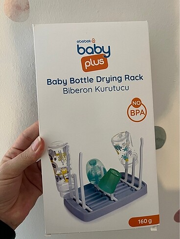 Beden sarı Renk Baby Plus Biberon Temizleme Seti ve Biberon Kurutucu