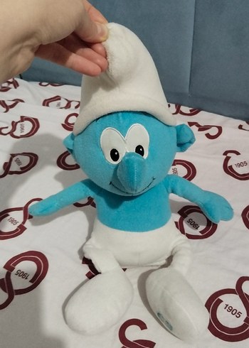 Turkuaz Şirinler Peluş Oyuncak - Görsel 4