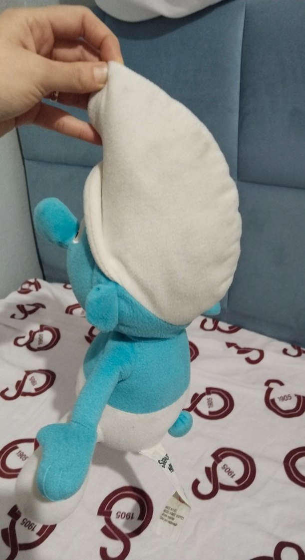 Turkuaz Şirinler Peluş Oyuncak - Görsel 3