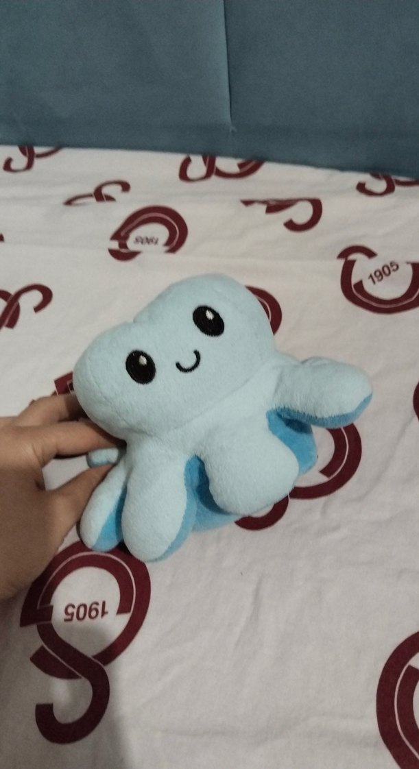 Pastel Mavi Peluş Ahtapot Oyuncak - Görsel 2