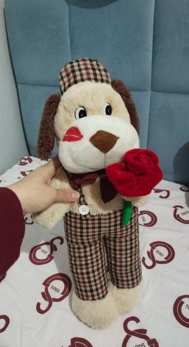 Kahverengi Peluş Köpek Oyuncak - Görsel 3