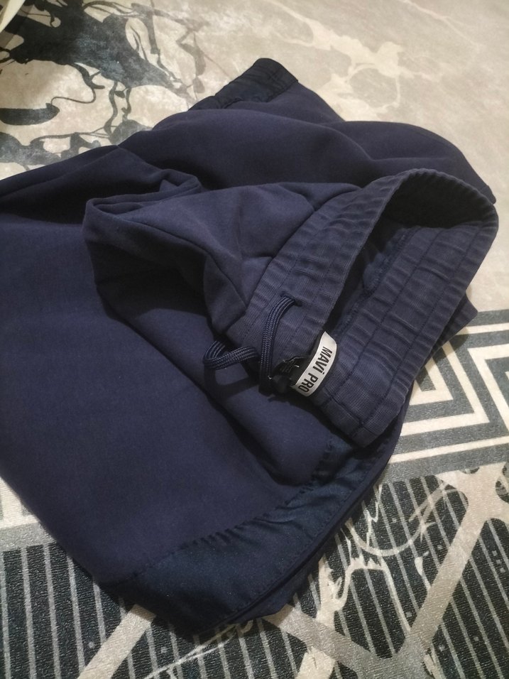 erkek Lacivert Pilili Streetwear Pantolon - Görsel 4