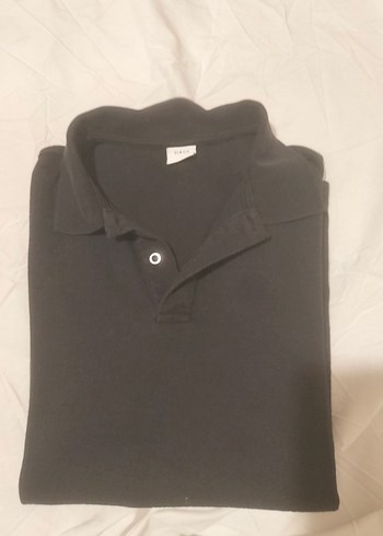 Erkek Siyah Kısa Kollu Klasik Polo Tişört - Görsel 3