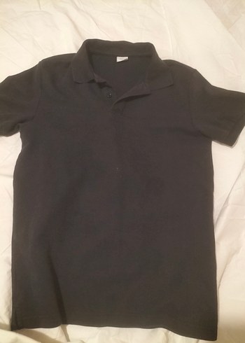 Erkek Siyah Kısa Kollu Klasik Polo Tişört - Görsel 2