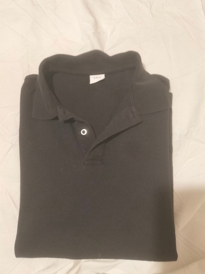 Erkek Siyah Kısa Kollu Klasik Polo Tişört - Görsel 3