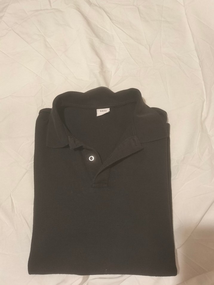 Erkek Siyah Kısa Kollu Klasik Polo Tişört - Görsel 4