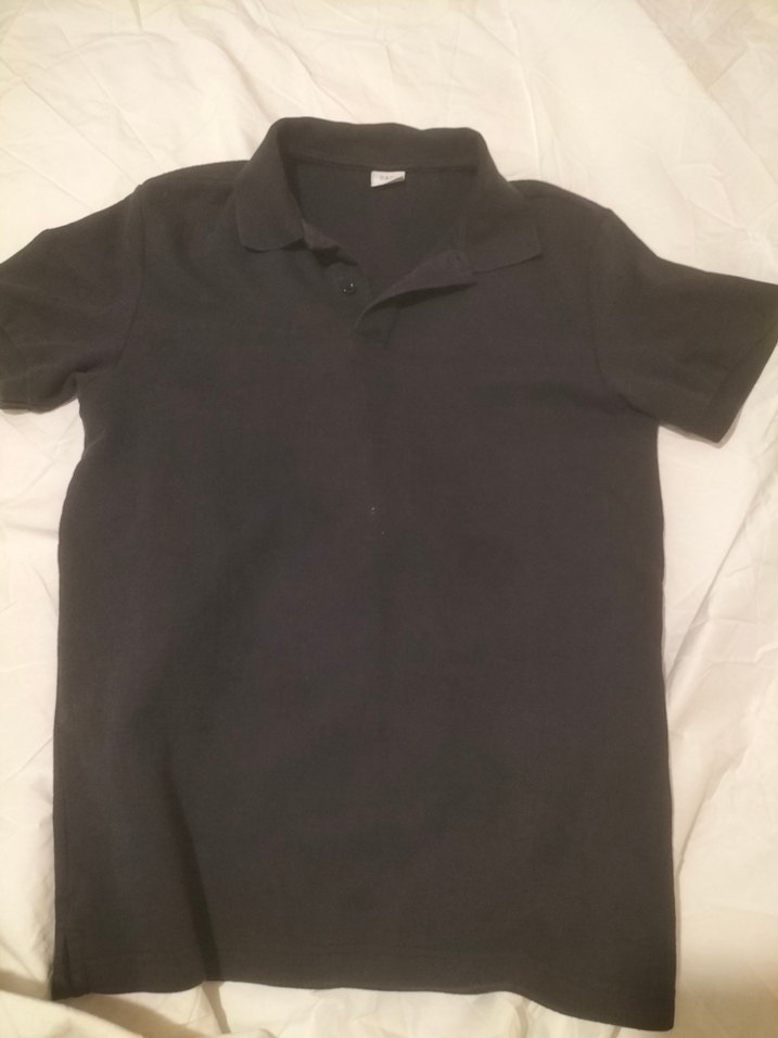 Erkek Siyah Kısa Kollu Klasik Polo Tişört - Görsel 2