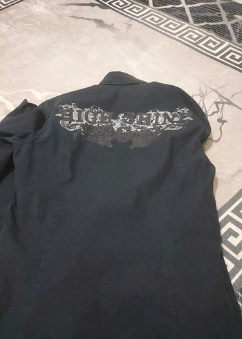 Siyah Erkek Denim Gömlek - Görsel 3