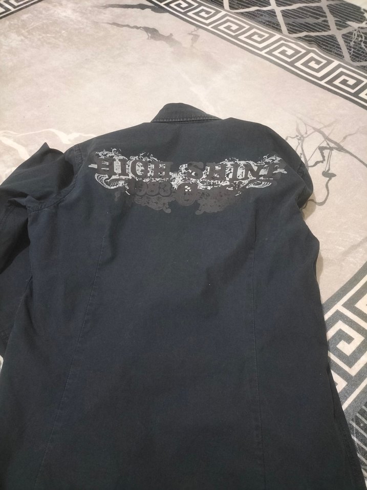 Siyah Erkek Denim Gömlek - Görsel 3