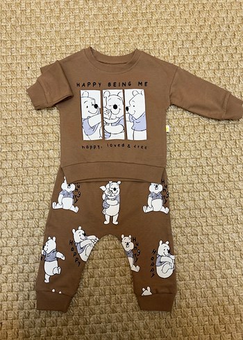 Kahverengi Baskılı Erkek Bebek Takımı - Görsel 2