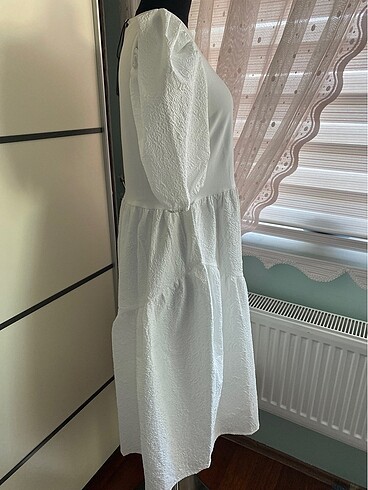 s Beden beyaz Renk Twist beyaz elbise