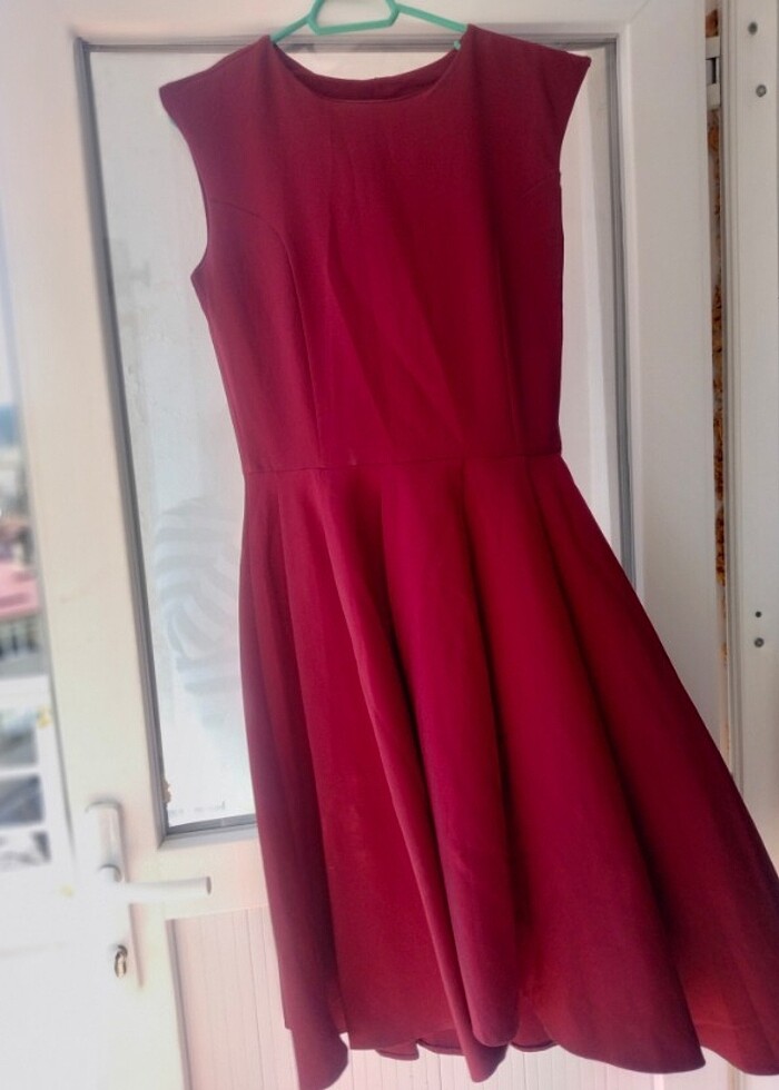 Midi boy bordo kıyafet  - Görsel 2