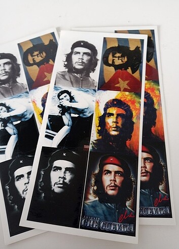 Che Guevara etiket stiker vintage nostalji  - Görsel 2