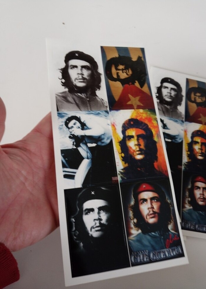 Che Guevara etiket stiker vintage nostalji  - Görsel 4