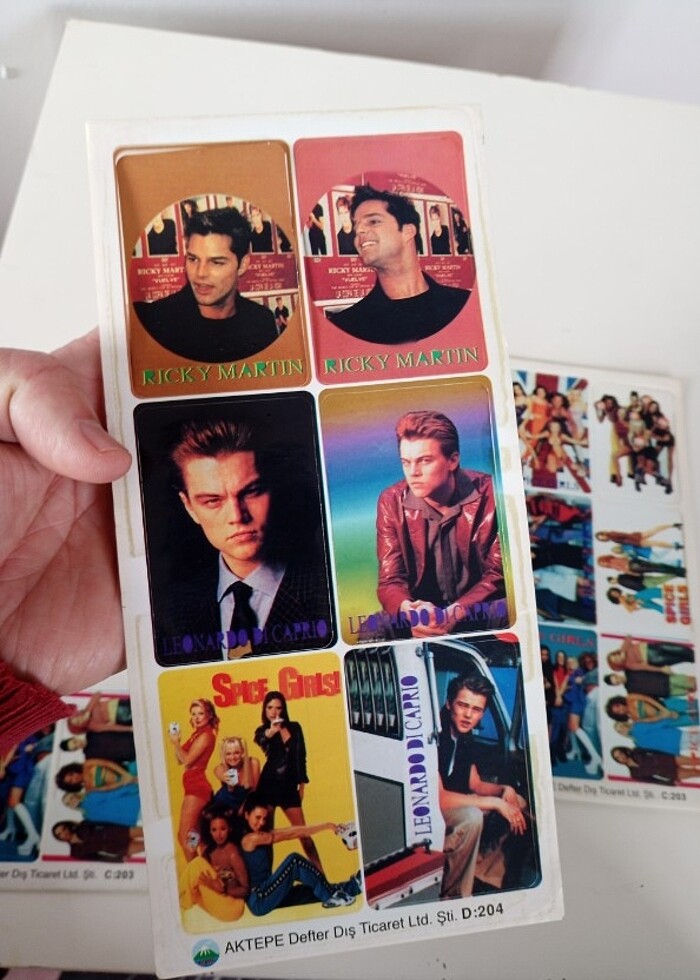 Spice girls Winx candie etiket stiker vintage nostalji  - Görsel 2