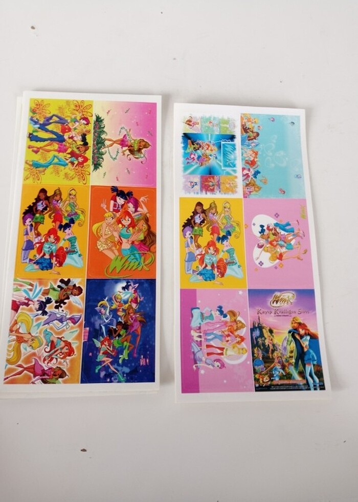 Spice girls Winx candie etiket stiker vintage nostalji  - Görsel 3