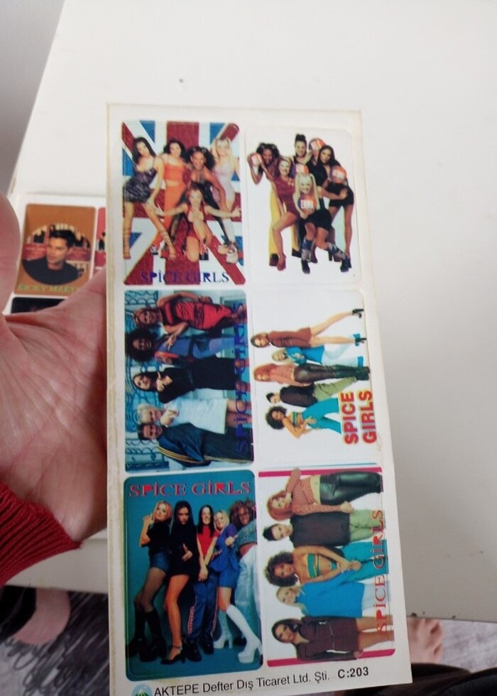Spice girls Winx candie etiket stiker vintage nostalji  - Görsel 4