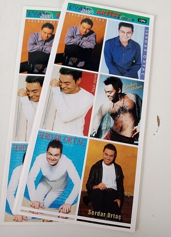 Serdar Ortaç etiket stiker vintage nostalji  - Görsel 4
