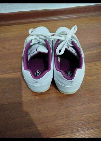 Beyaz Bağcıklı Kadın Spor Ayakkabı - Görsel 5