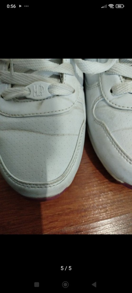 Beyaz Bağcıklı Kadın Spor Ayakkabı - Görsel 2