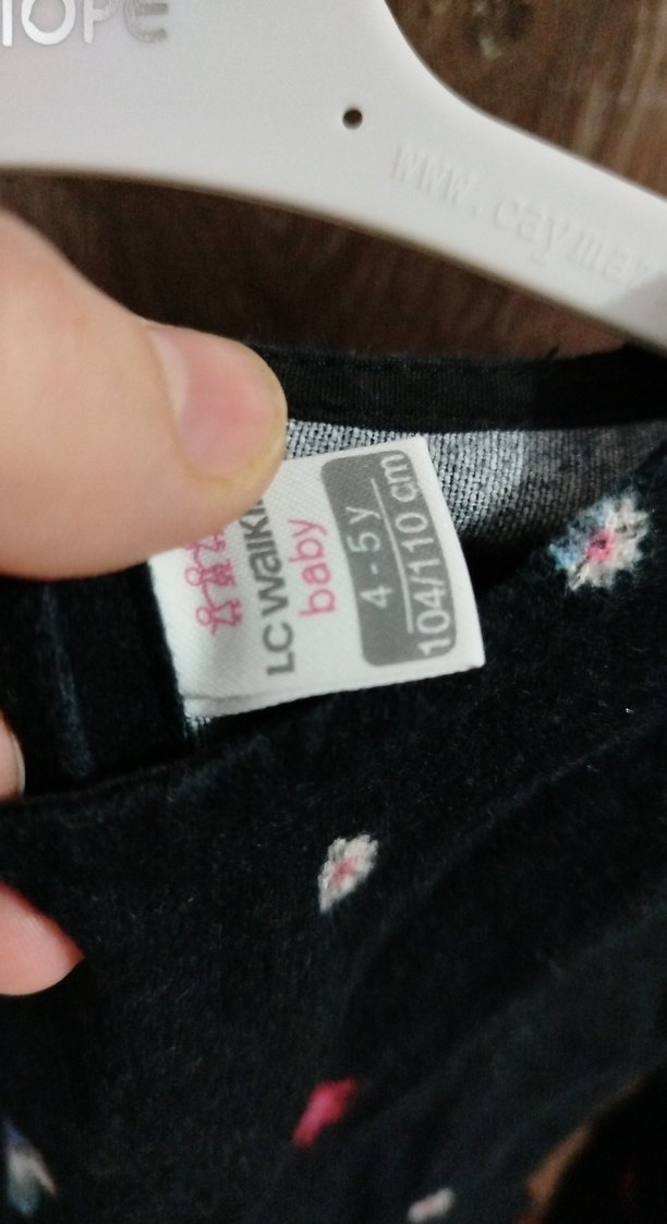 Çiçek Desenli Uzun Kollu Kız Elbisesi - Görsel 2