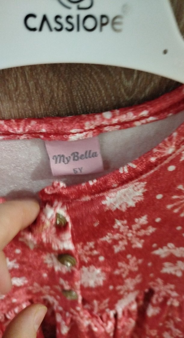 Kız Çocuk Uzun Kollu Dantel Detaylı Elbise - Görsel 2