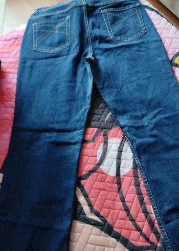 Kadın Koyu Mavi Denim Pantolon - Görsel 3