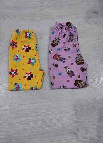 H&M Kız Çocuk LOL ve Mickey Baskılı Tayt