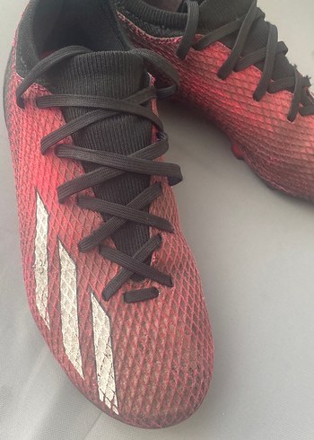 Koyu Kırmızı Bağcıklı Erkek Futbol Ayakkabısı - Görsel 4