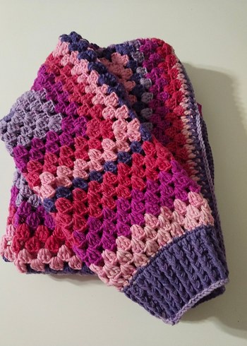 Renkli Bohem Örgü Kadın Hırka - Görsel 8