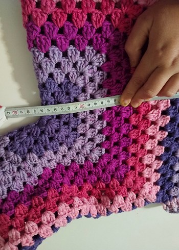 Renkli Bohem Örgü Kadın Hırka - Görsel 6