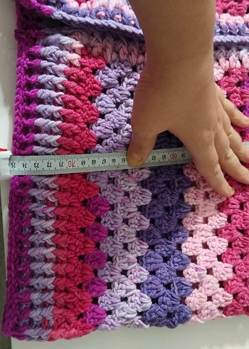 Renkli Bohem Örgü Kadın Hırka - Görsel 5