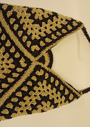 Örgü Bohem Kadın Çantası - Görsel 7