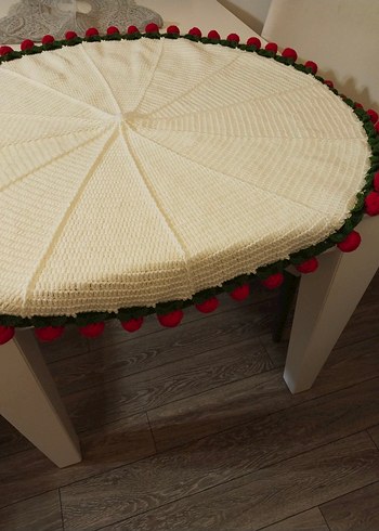 El Örgüsü Kırmızı Gül Buketi battaniye - Görsel 3