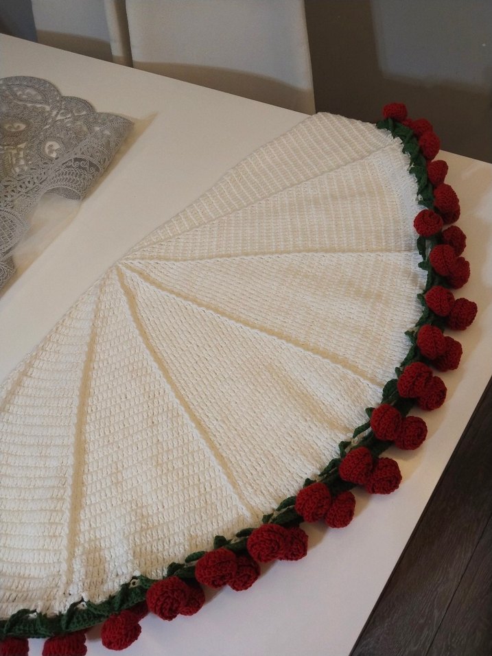 El Yapımı Kırmızı Örgü Güller Buketi - Görsel 5