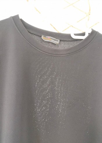 Siyah Uzun Kollu Salaş Kadın abiye Elbise - Görsel 7