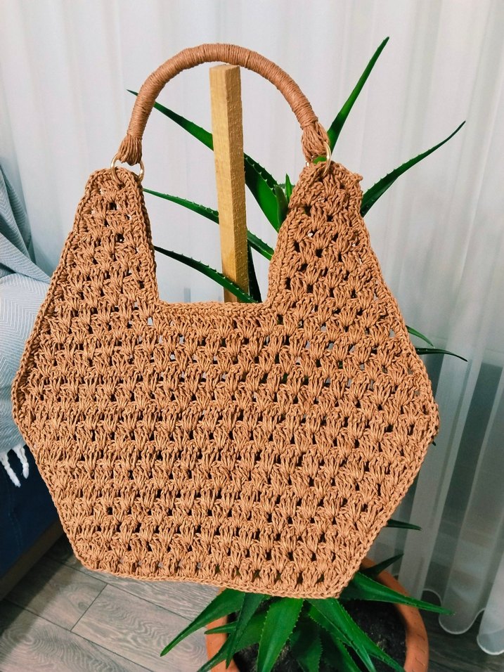 Örgü Bohem Kadın Çanta - Görsel 3