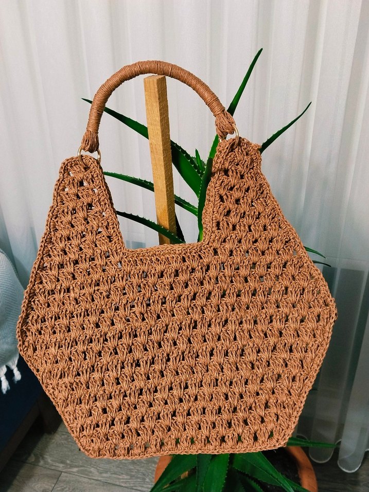 Örgü Bohem Kadın Çanta - Görsel 4