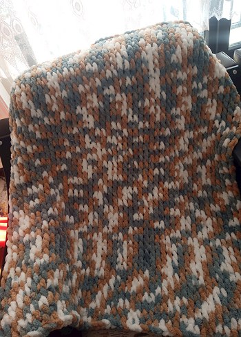 Gri Örgü Çocuk Battaniyesi - Görsel 2