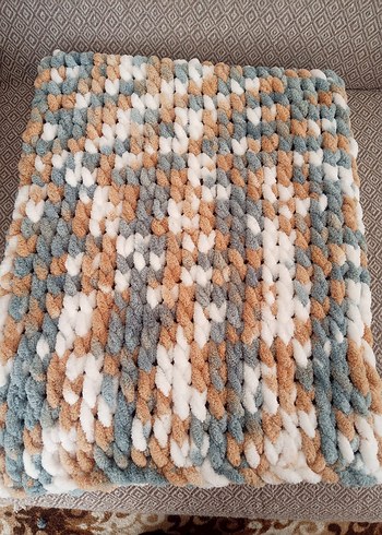 Gri Örgü Çocuk Battaniyesi - Görsel 4