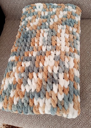 Gri Örgü Çocuk Battaniyesi - Görsel 5